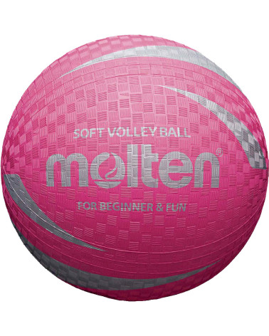 Piłka siatkowa Molten softball różowa S2V1250-P